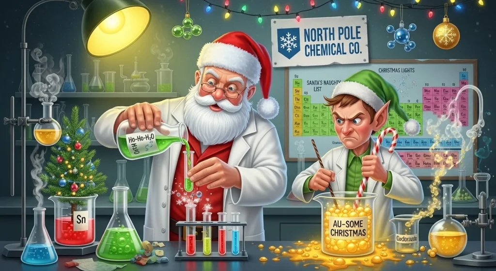 christmas chemistry puns