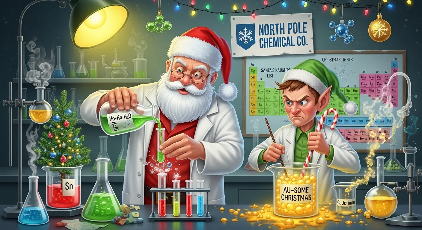 christmas chemistry puns