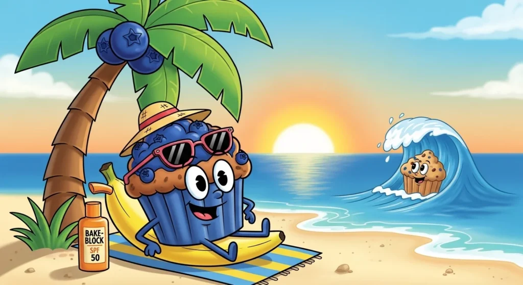 muffin goes to vacation puns