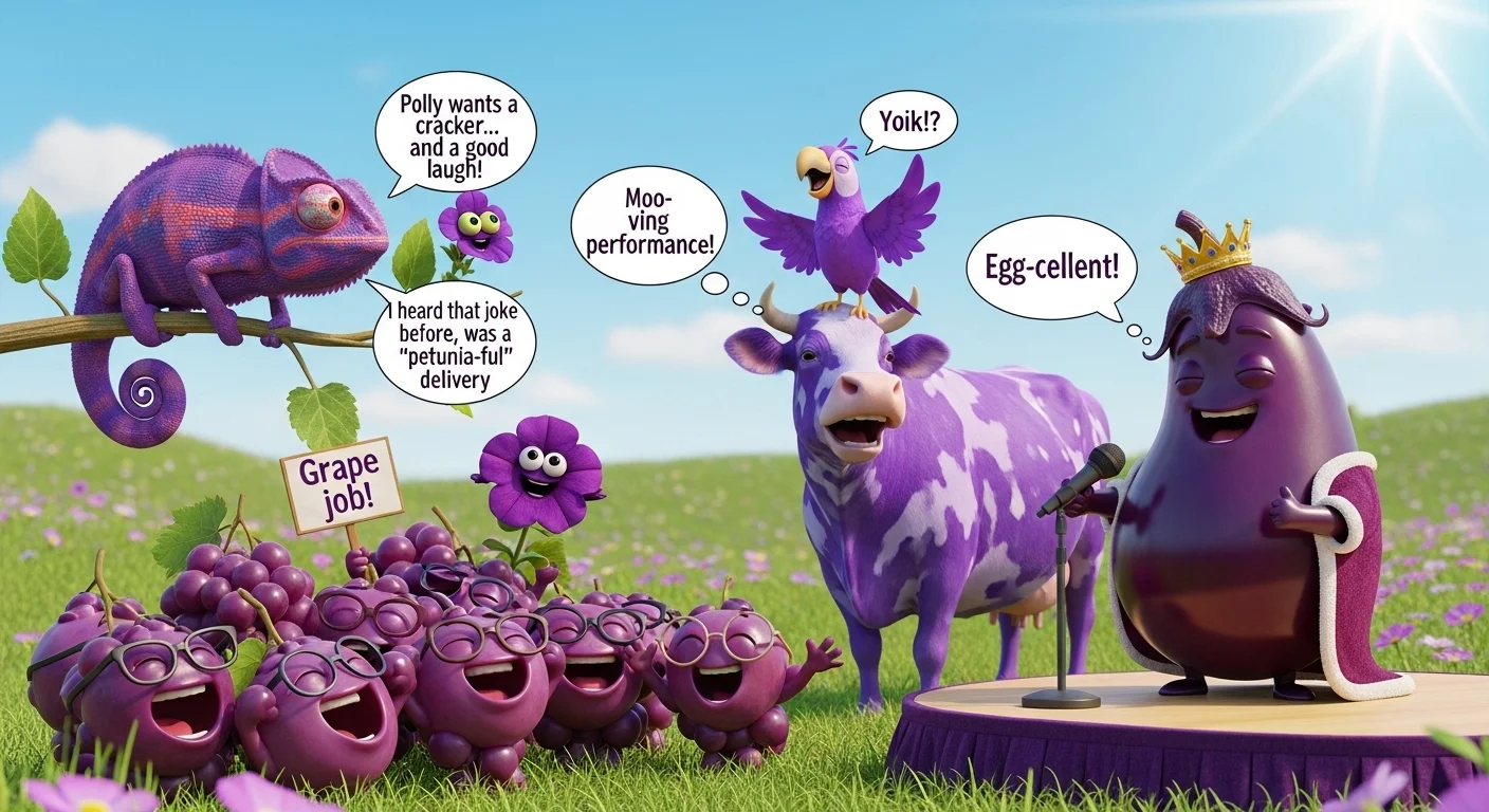  Purple Puns to Make You Laugh