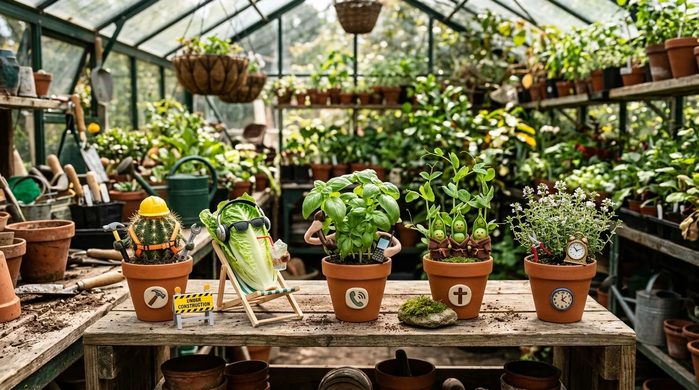 Greenhouse Puns Captions